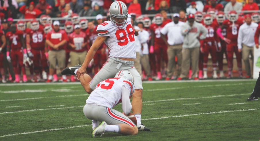 Could we see a change at field goal kicker for Ohio State? Urban Meyer said there's a chance.