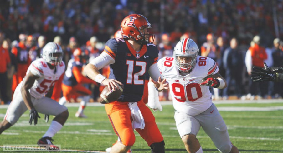 Tommy Schutt and the Ohio State defensive line played well in a win over Illinois.
