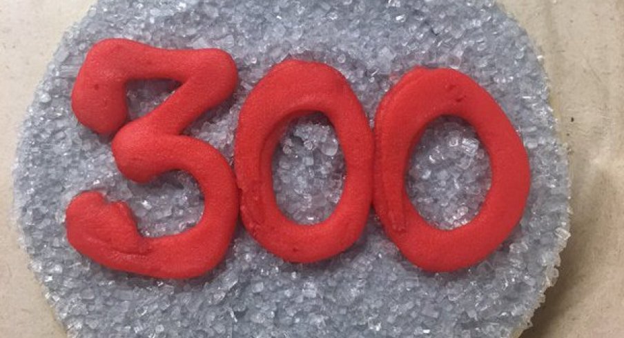 Thad Matta got a cookie for his 300th win at Ohio State