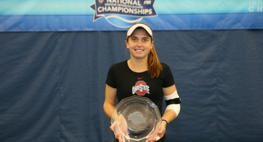 Francesca Di Lorenzo celebrates national championship