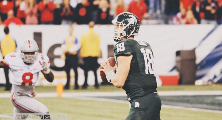 Michigan State quarterback Connor Cook in the 2013 Big Ten championship game. 