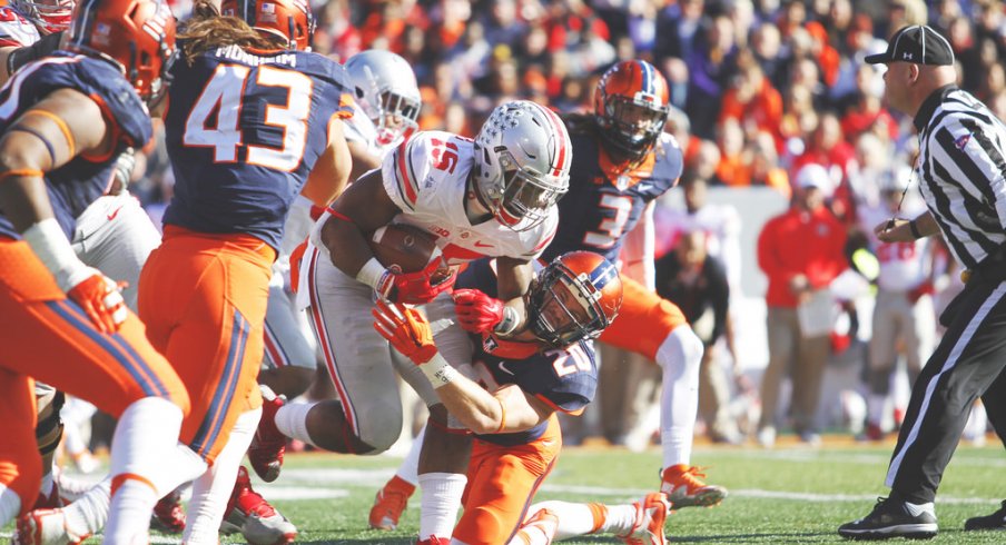 Urban Meyer said he doesn't plan to change Ezekiel Elliott's role moving forward for Ohio State.