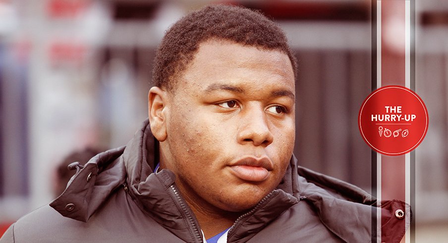 Dexter Lawrence during his official visit to Ohio State