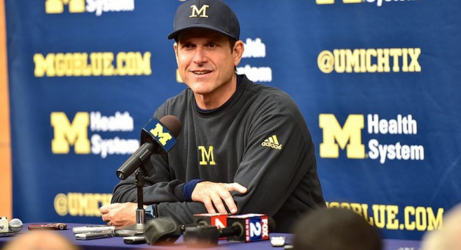This Ohio State fan is thankful for Jim Harbaugh. #BeatMichigan