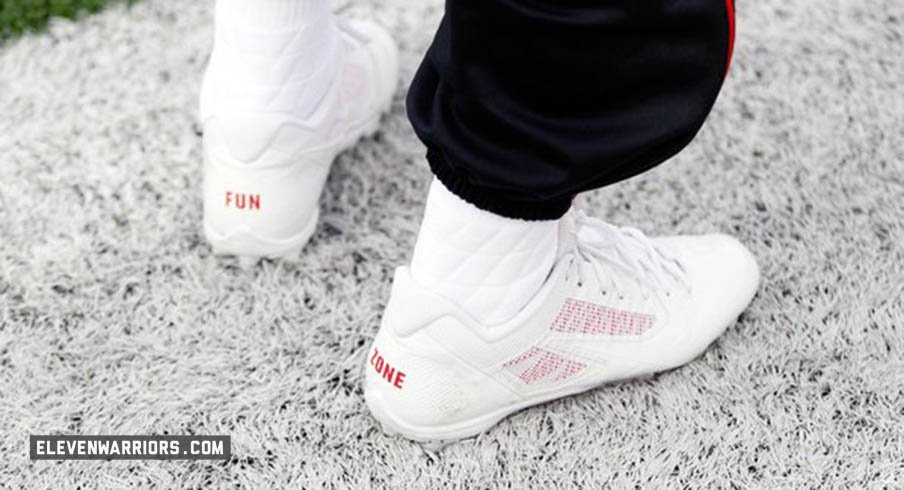 Braxton Miller will wear "Fun Zone" cleats for his final game in Ann Arbor.