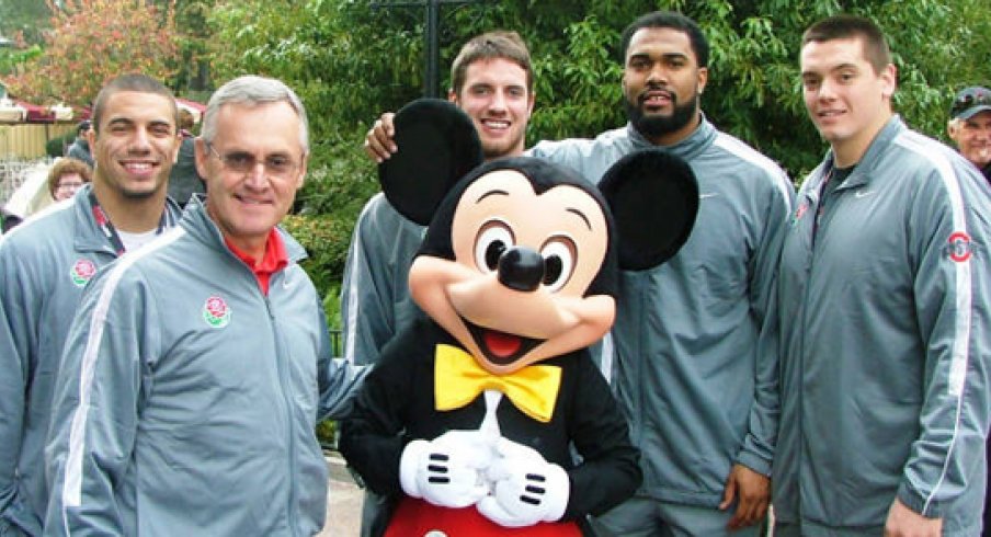 Jim Tressel and his Buckeyes took in Disneyland.