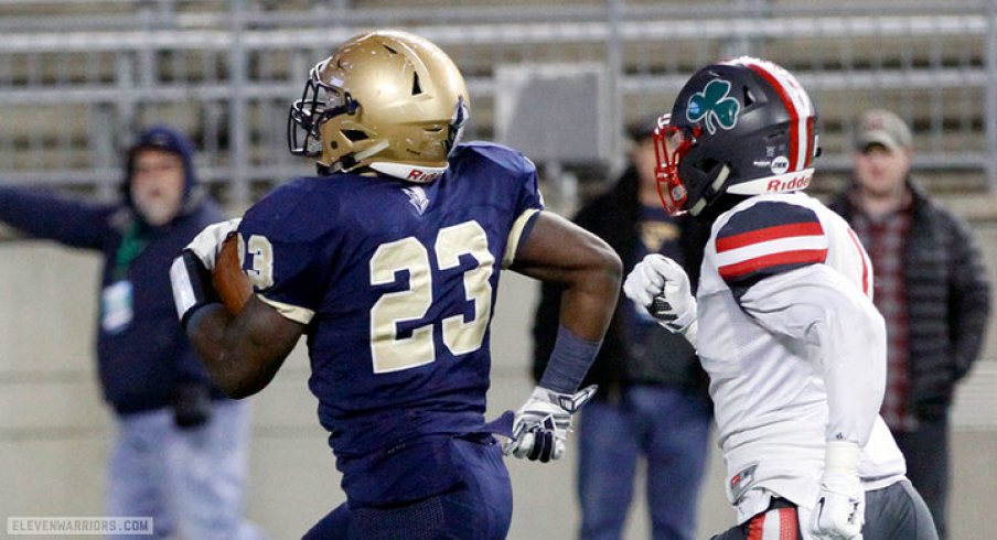 Todd Sibley runs for a long touchdown. 