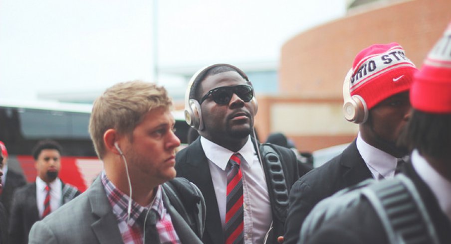 Cardale Jones getting ready to dump Michigan.