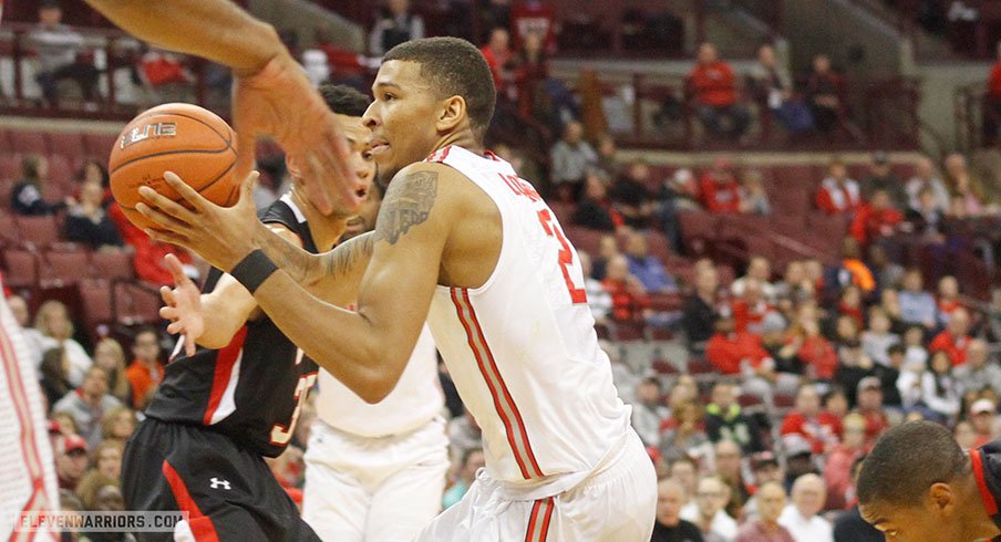 Marc Loving drives for two against VMI. 