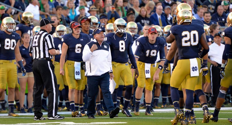 Brian Kelly sees Ohio State in the Fiesta Bowl as a chance to validate his Notre Dame program.