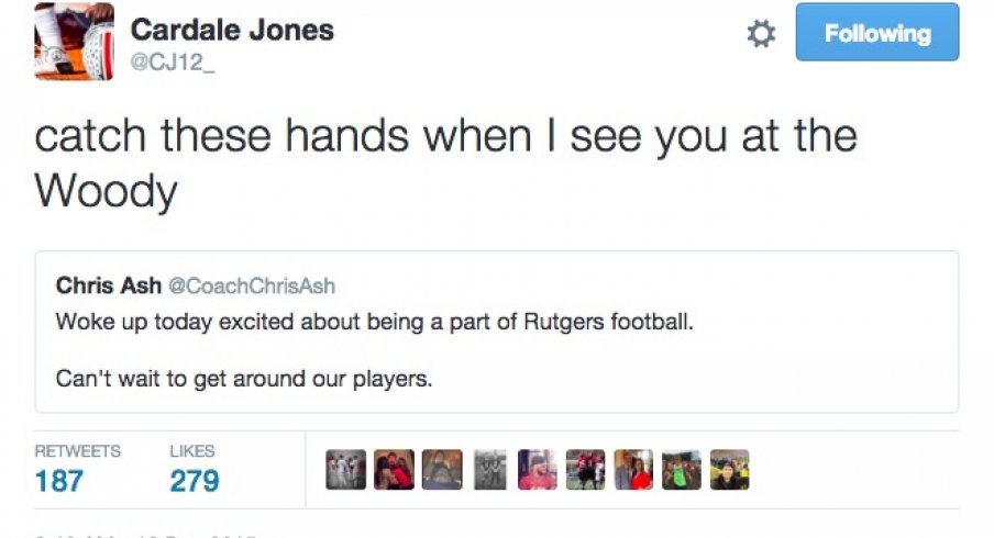 Cardale Jones will whoop that trick. 