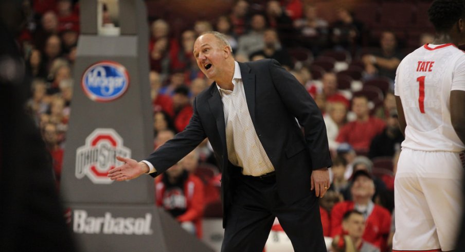 Thad Matta yells.