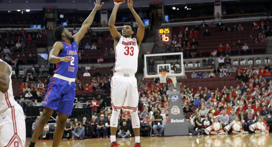 Keita Bates-Diop is struggling from deep this season.