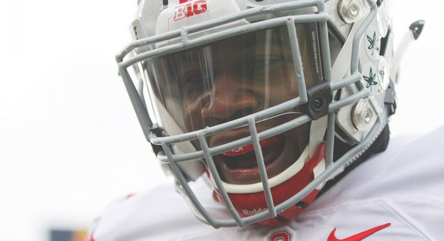 Vonn Bell all grins after capturing All-American honors.