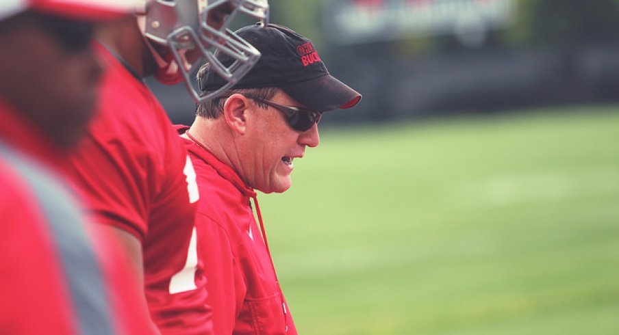 Ed Warinner to coach the Fiesta Bowl from the box.