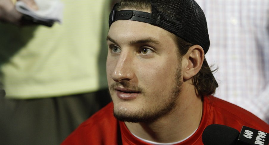 Joey Bosa meets with the media.