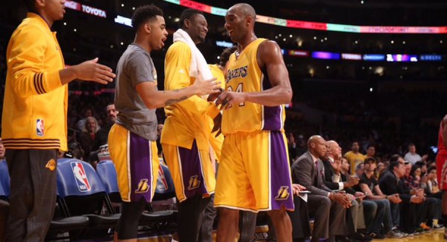 Kobe Bryant and D'Angelo Russell: Laker bosses.