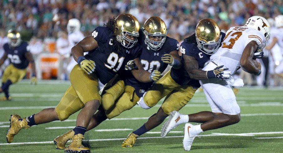 Jaylon Smith has been the lynchpin of the Irish run defense