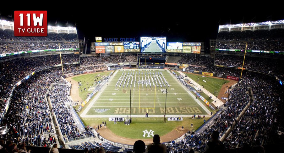 Dec. 27, 2014 - New York, NY, USA - The Penn State Blue Band performs at halftime of the New Era Pinstripe Bowl to a sold out crowd of 49,012 at Yankee Stadium in New York on Saturday, Dec. 27, 2014. Penn State defeated Boston College, 31-30, in overtime 