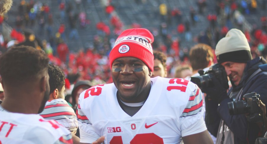Cardale Jones is all smiles after the Michigan win.