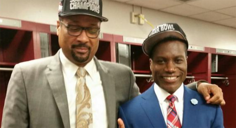 Mark May looking great in Ohio State's Sugar Bowl Champions Hat