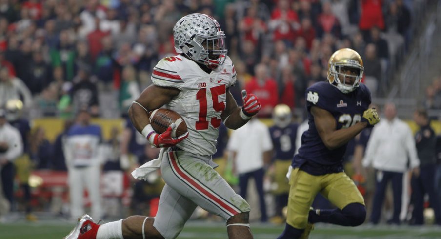 Ezekiel Elliott's final touchdown in Scarlet & Gray was a classic