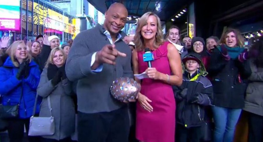 Eddie George makes an appearance on Good Morning America.