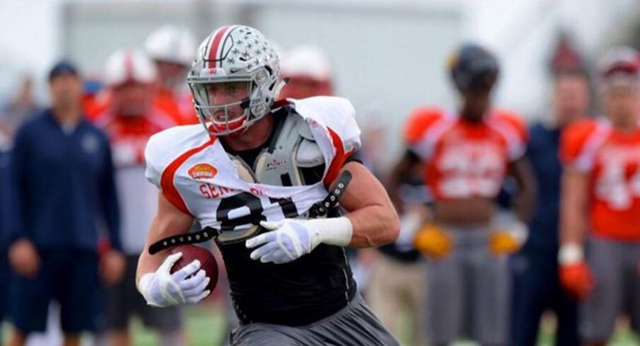 Ohio State tight end Nick Vannett played well in Mobile for the Senior Bowl.