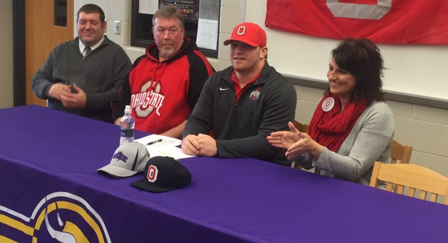 Gavin Cupp signs with Ohio State on Wednesday.