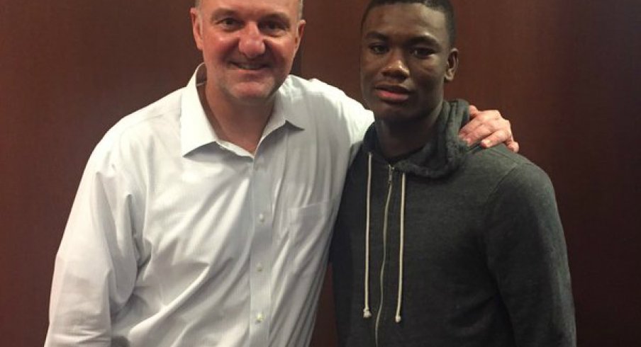 Markell Johnson with Thad Matta after OSU's loss to Maryland.