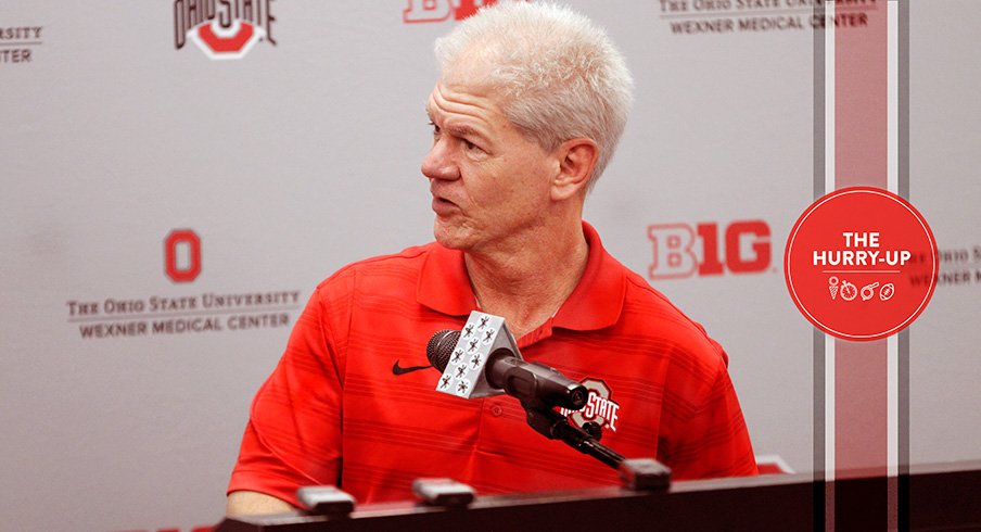 Kerry Coombs at Ohio State on National Signing Day.