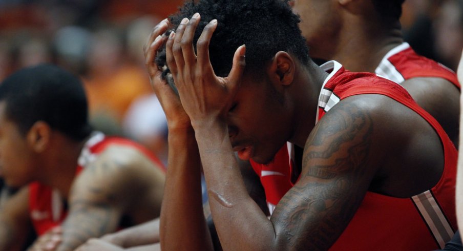 Kam Williams had 10 points for Ohio State in the loss to Wisconsin.