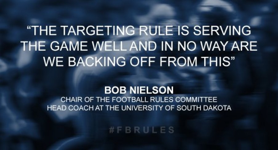 The NCAA football rules committee voted to approve rule changes concerning targeting and other blocking techniques.
