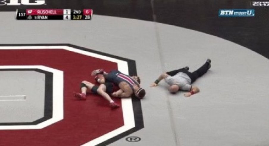 Wresltebucks beat Badgers.