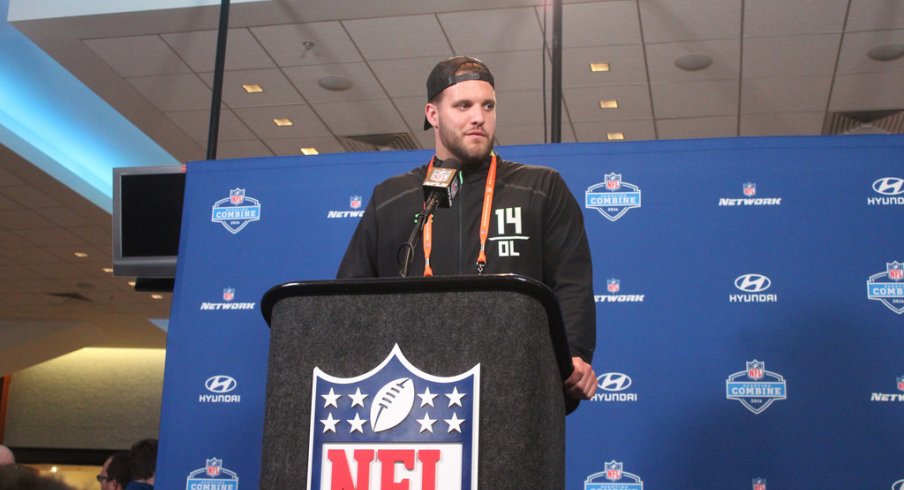 Taylor Decker is one of 14 Buckeyes at the NFL Combine this week.