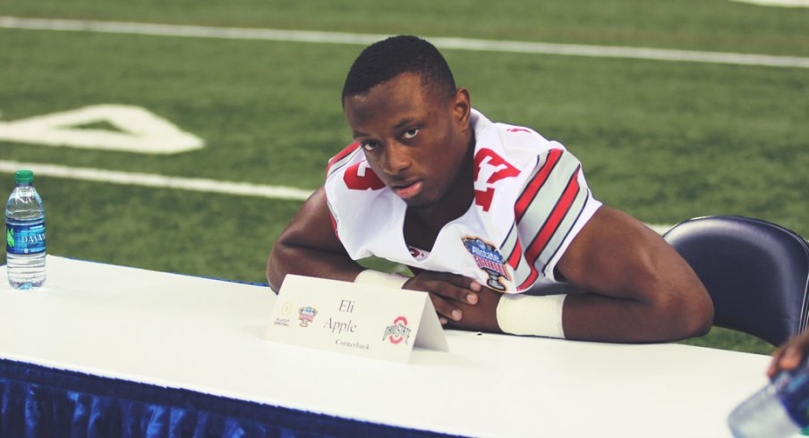 Eli Apple had himself a day at the NFL Combine.