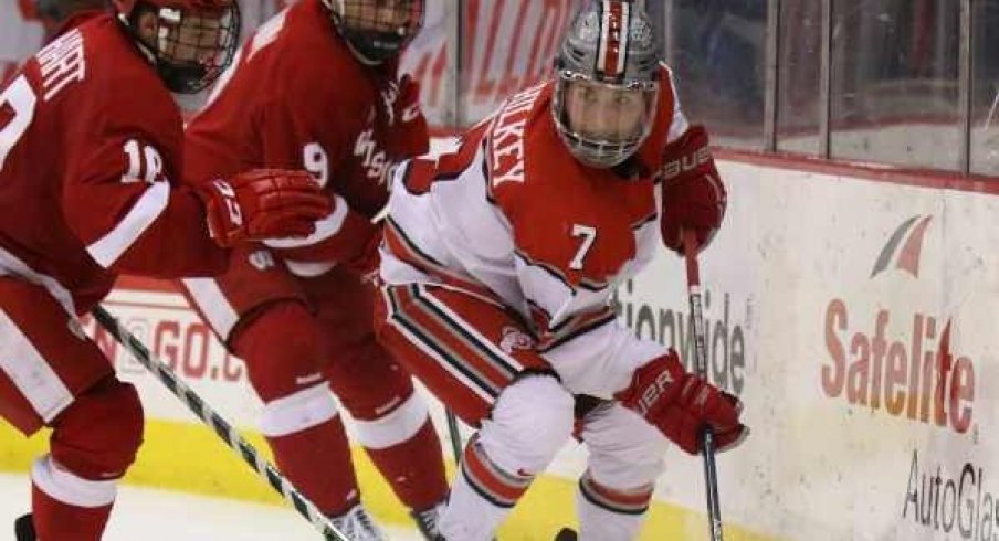 Ohio State forward Nick Schilkey is Big Ten Hockey's First Star of the Week.
