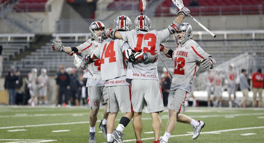 Ohio State's men's lacrosse team downs No. 19 Marquette.