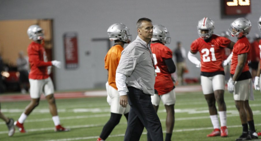 Urban Meyer outlined his goals for spring practice Tuesday at Ohio State.