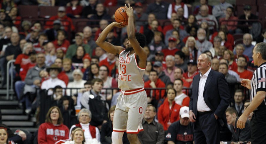 JaQuan Lyle launches a 3-pointer earlier this season.