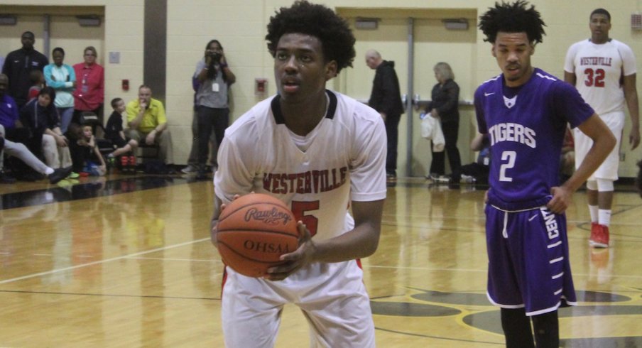 Andre Wesson lines up a free throw.