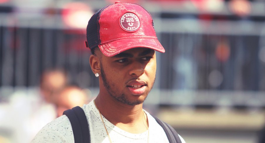 D'Angelo Russell was back at Ohio State for the Hawai'i game.