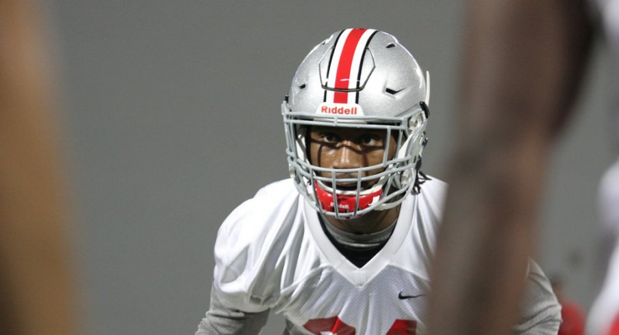 Malik Hooker is trying to take the right steps to be a leader at safety for Ohio State this spring.