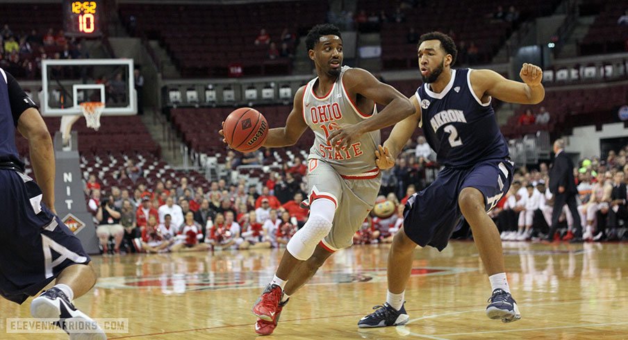 Ohio State beat Akron in the first round of the NIT Tuesday.