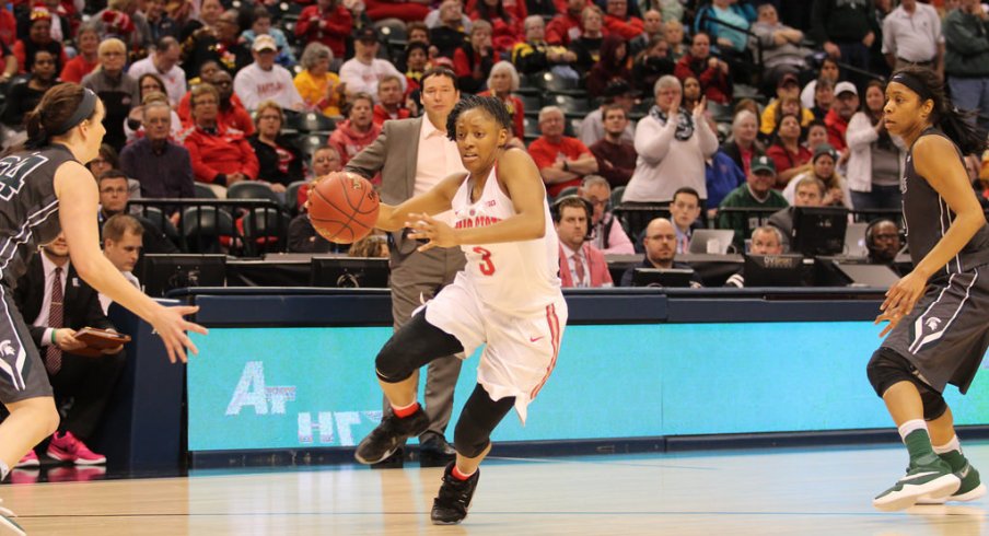Without Alston, Kelsey Mitchell led the way for the Buckeyes.