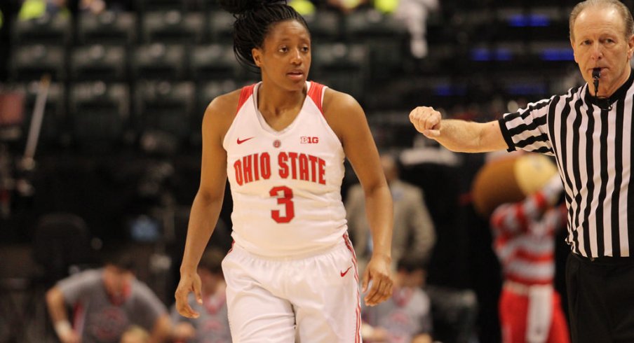 Kelsey Mitchell led the Buckeyes past West Virginia.