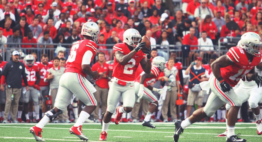 Urban Meyer said he sees a host of players carrying the ball in 2016 for Ohio State.