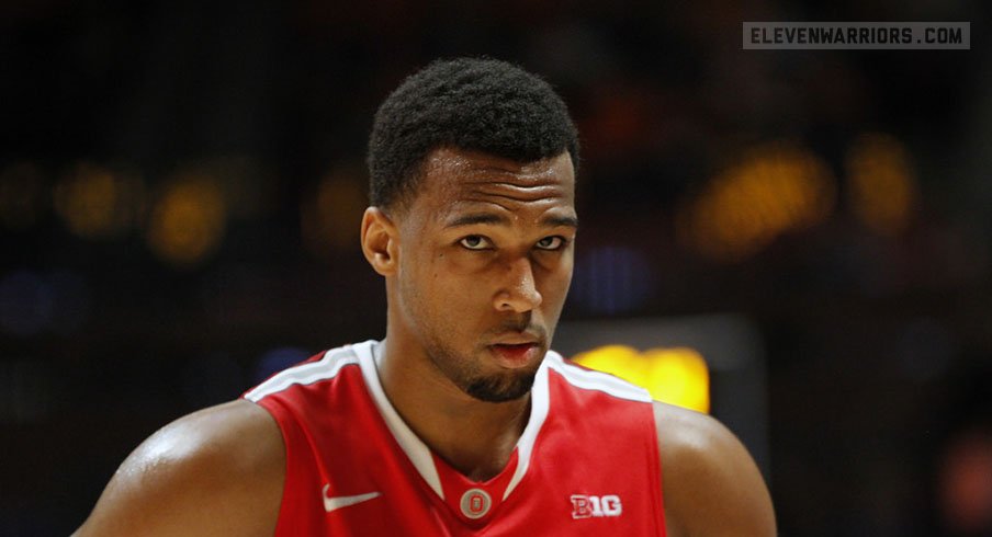 Ohio State big Trevor Thompson will declare for the NBA draft, but he won't hire an agent.