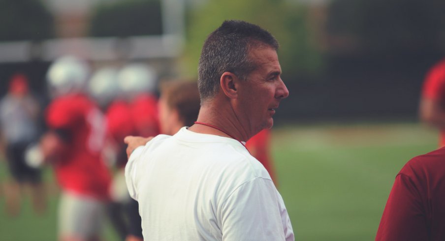Urban Meyer will be at a satellite camp in June.