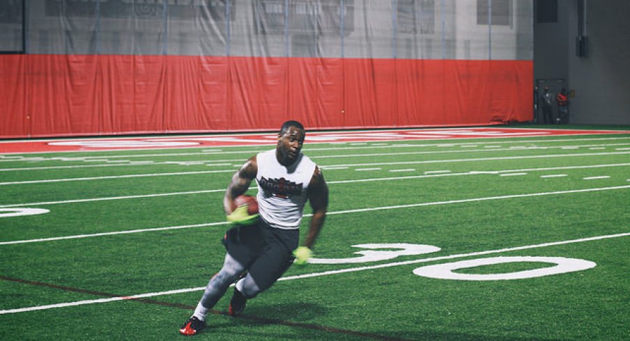 Curtis Grant at Ohio State's Pro Day